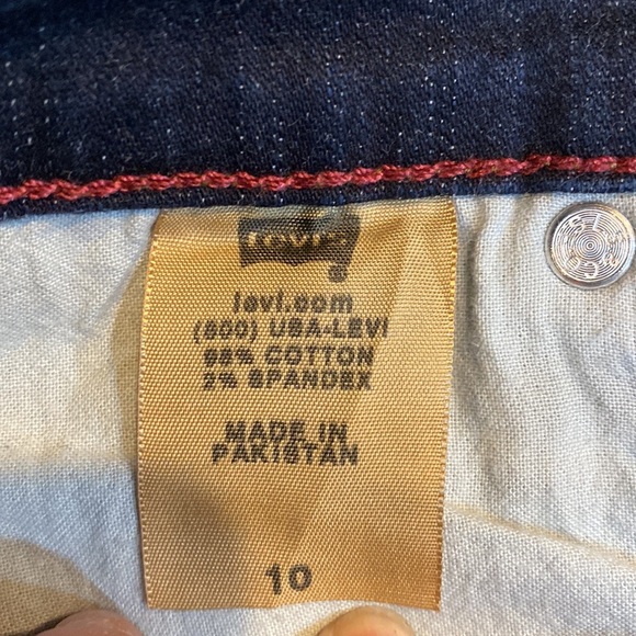 Levi’s perfectly slimming 548 capri jeans size 10​ - Picture 5 of 11